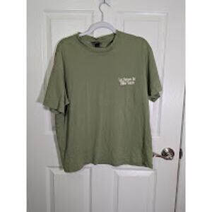 Loose fit t-shirt Green/Nature Mens "Let nature be your guide"